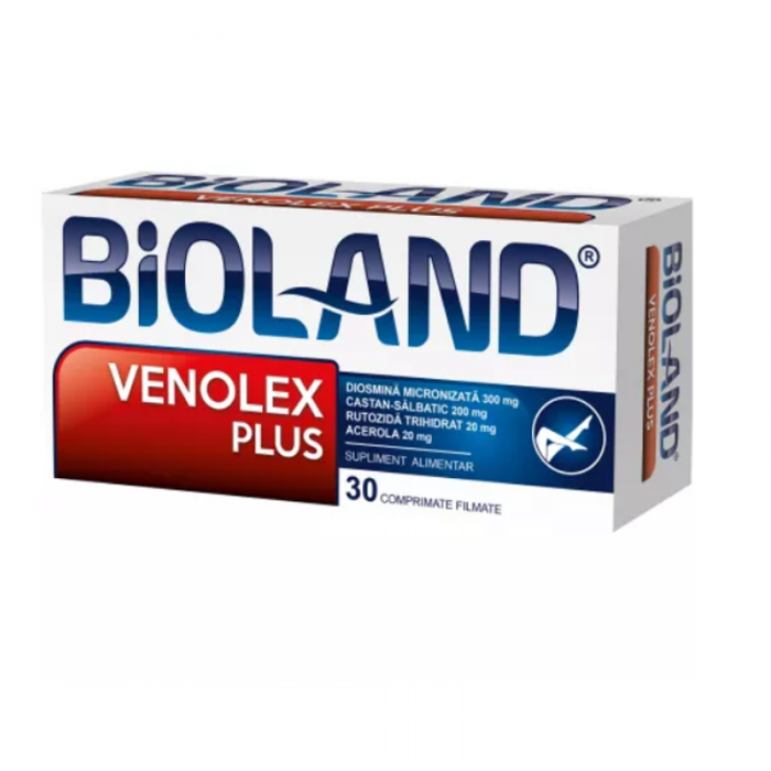 Bioland Venolex Plus, 30 comprimate filmate, Biofarm