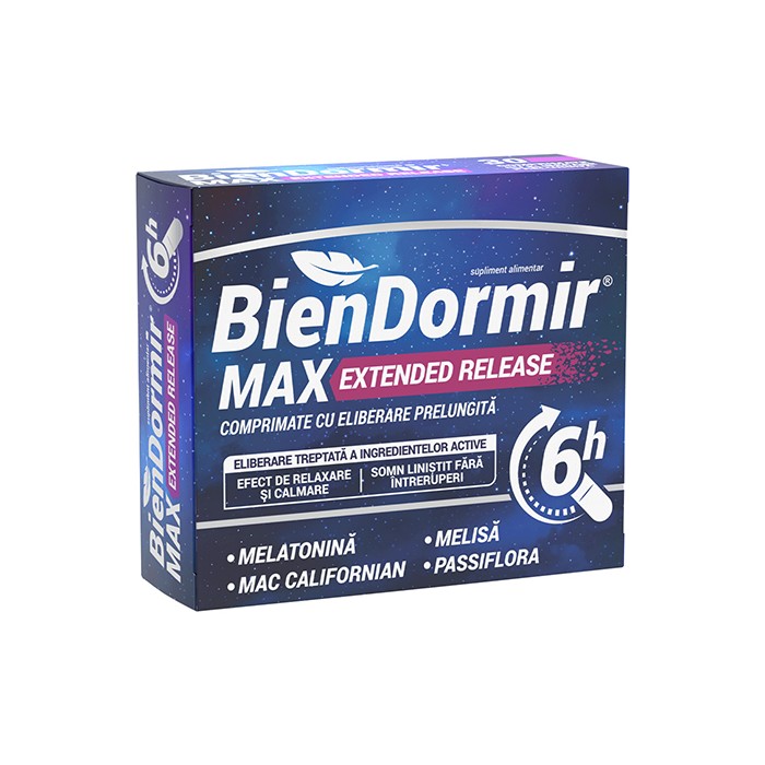 Bien dormir max extended release, 30 comprimate, Fiterman