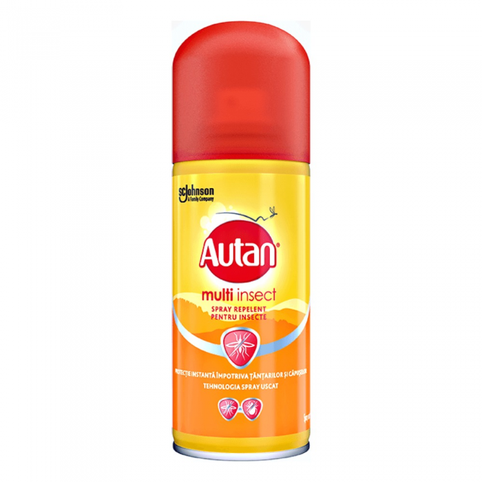 Spray impotriva tantarilor si capuselor Autan Multi insecte 100 ml, Johnson & Johnson