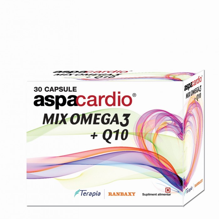 Aspacardio mix omega 3  q10 x 30cp