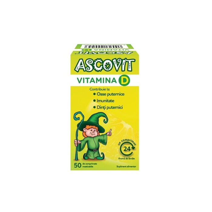 Ascovit Vitamina D, 50 comprimate, Omega Pharma