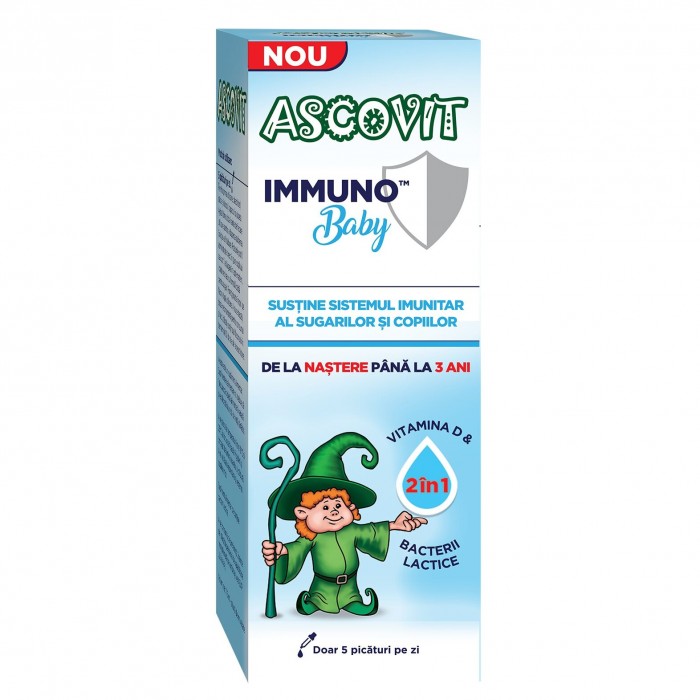 Picaturi Ascovit Immuno baby, 7.5 ml, Omega Pharma