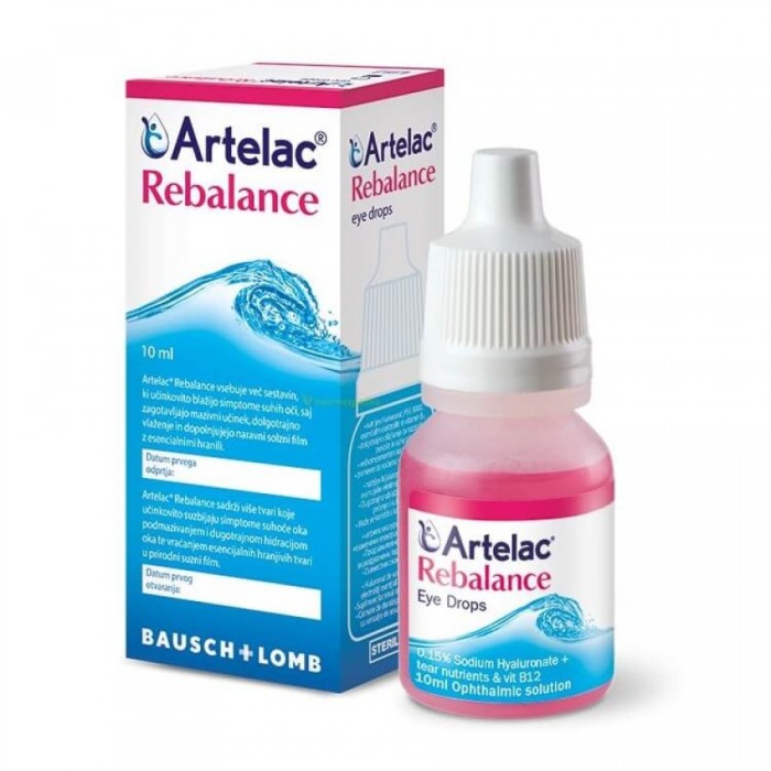 Picaturi oftalmice Artelac rebalance, 10 ml, Bausch Health Ireland Limited