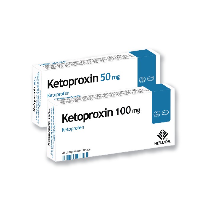 Ketoproxin 100mg x 20cp.film, Helcor Pharma