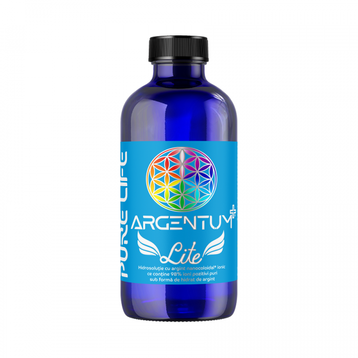 Argentum argint coloidal ionic lite 5ppm, 240ml, Pure Life