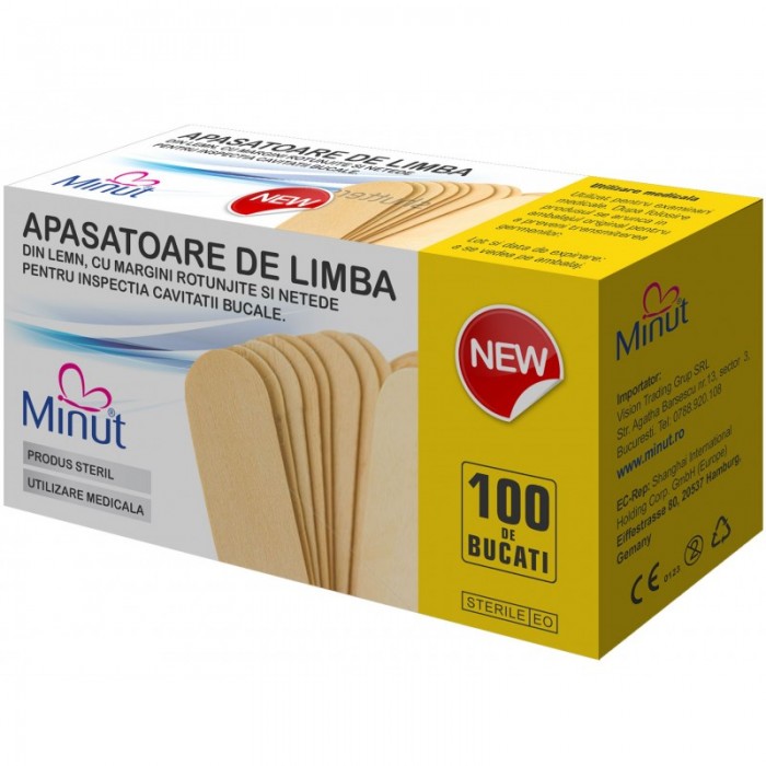 Apasatoare limba sterile 100 buc.