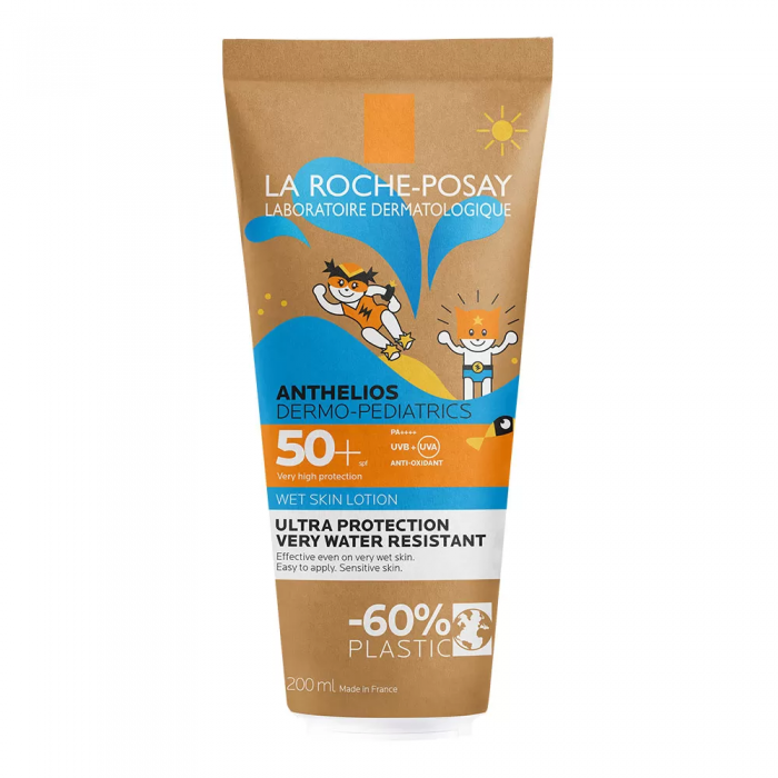 Anthelios dermo-pediatrics eco tube lotiune wet skin spf 50+ x 200ml, La Roche-Posay