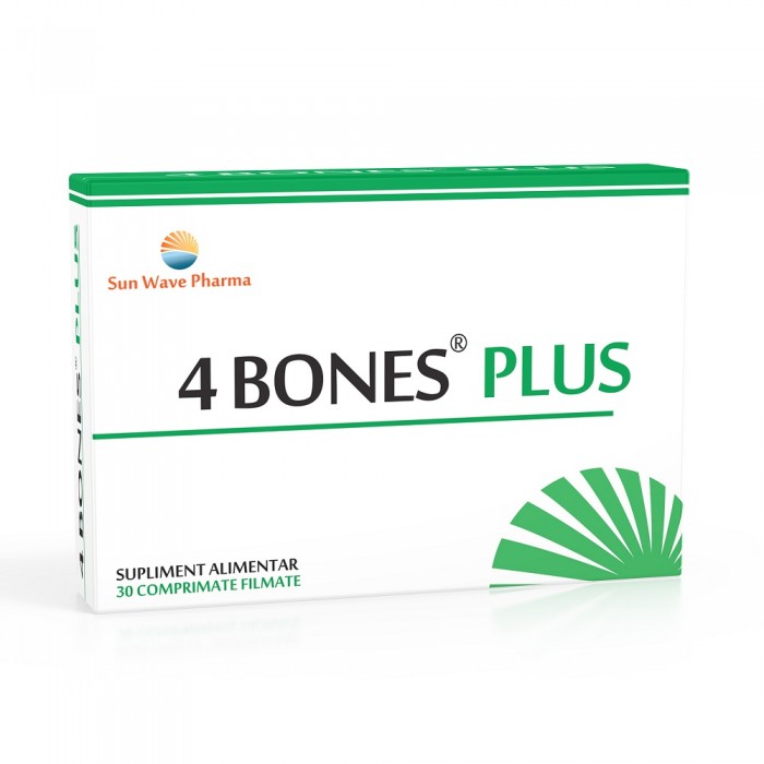 4 Bones Plus, 30 comprimate, Sunwave