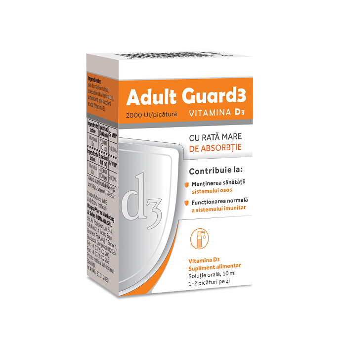 Adult guard3 2000 UI vit D3 x 10 ml